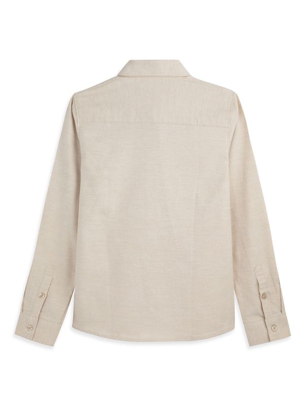 חולצת אריג מכופתרת בנים