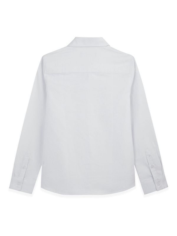 חולצת אריג מכופתרת בנים