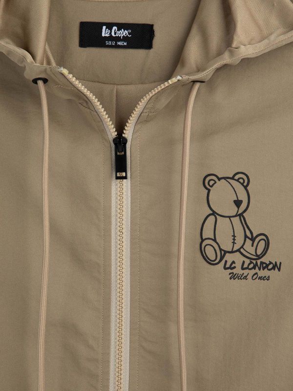 קפוצ’ון רוכסן עם פסים בנים