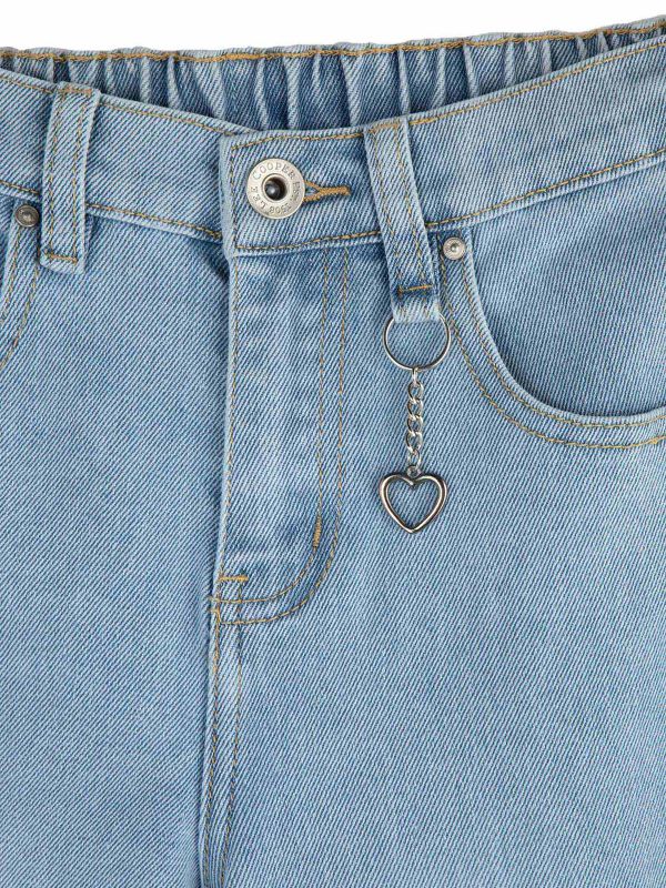 ג’ינס גזרה רחבה בנות