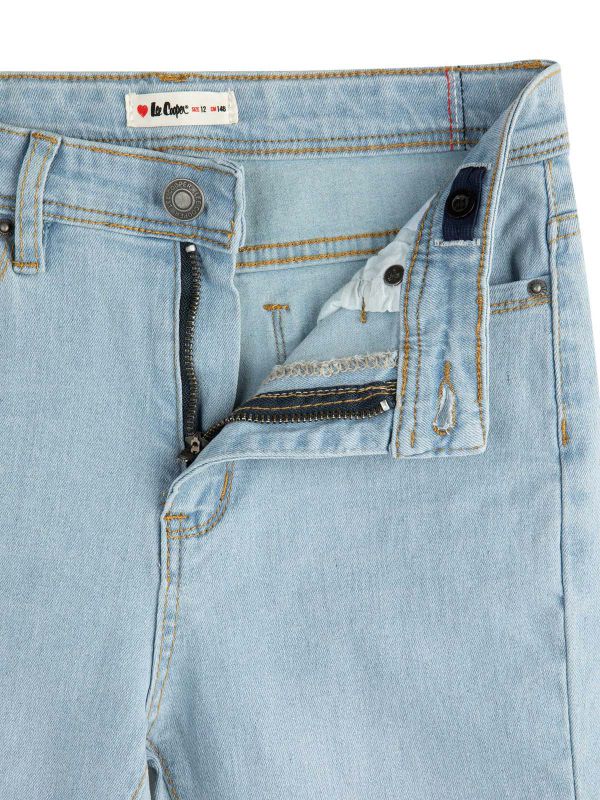 ג’ינס גזרה ישרה לבנות