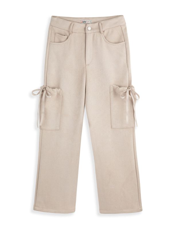 מכנסי טרנינג עם שרוכים בצדדים בנות