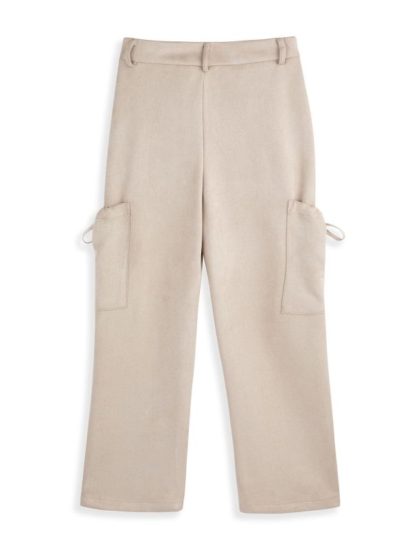 מכנסי טרנינג עם שרוכים בצדדים בנות