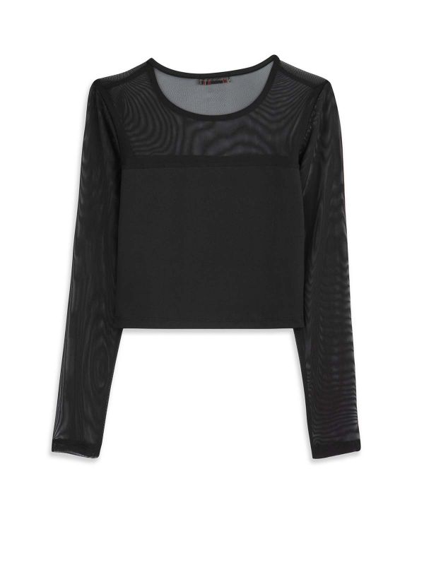 טי ארוך חלק בנות