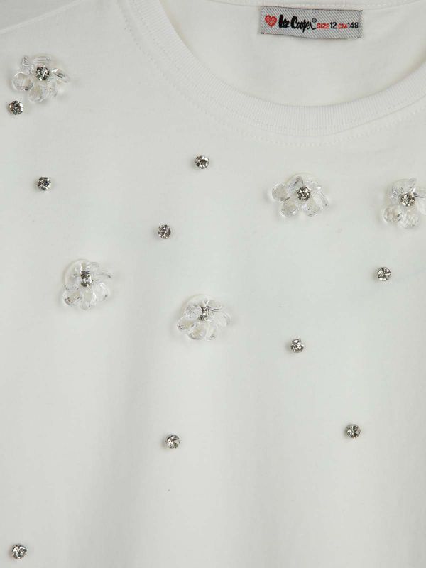 טי ארוך עם הדפס בנות