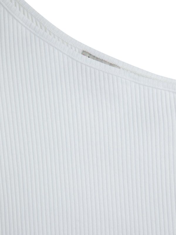 טי ארוך קרופ א-סימטרית בנות