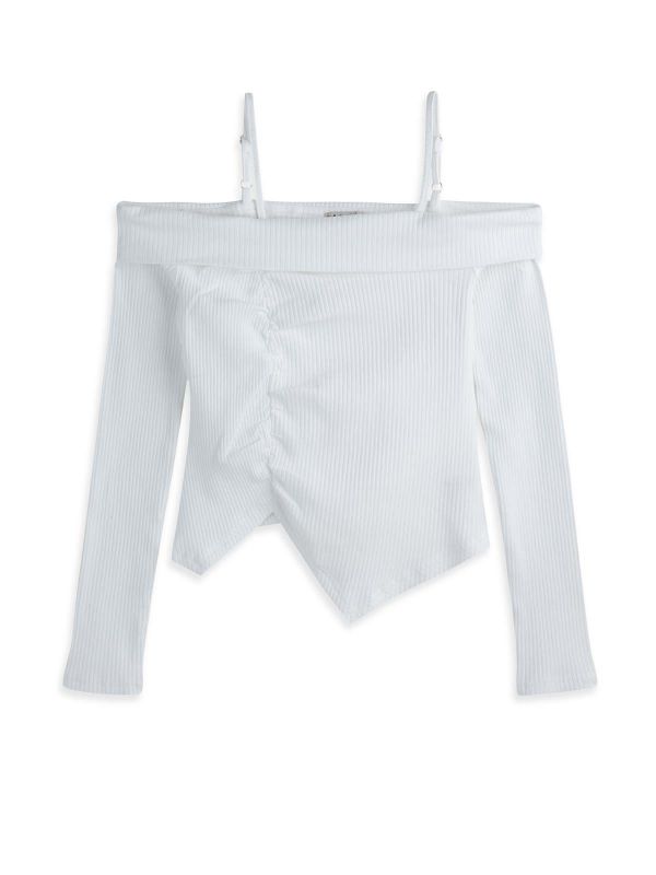 טופ קרופ עם קשירות בנות