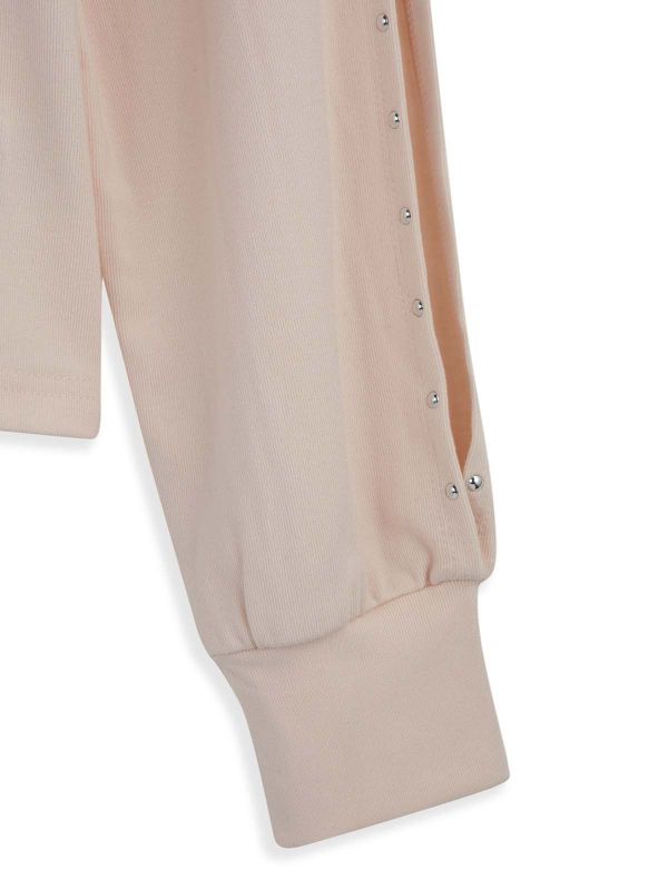 חולצת בסיס ארוכה עם שרוולים פתוחים בנות