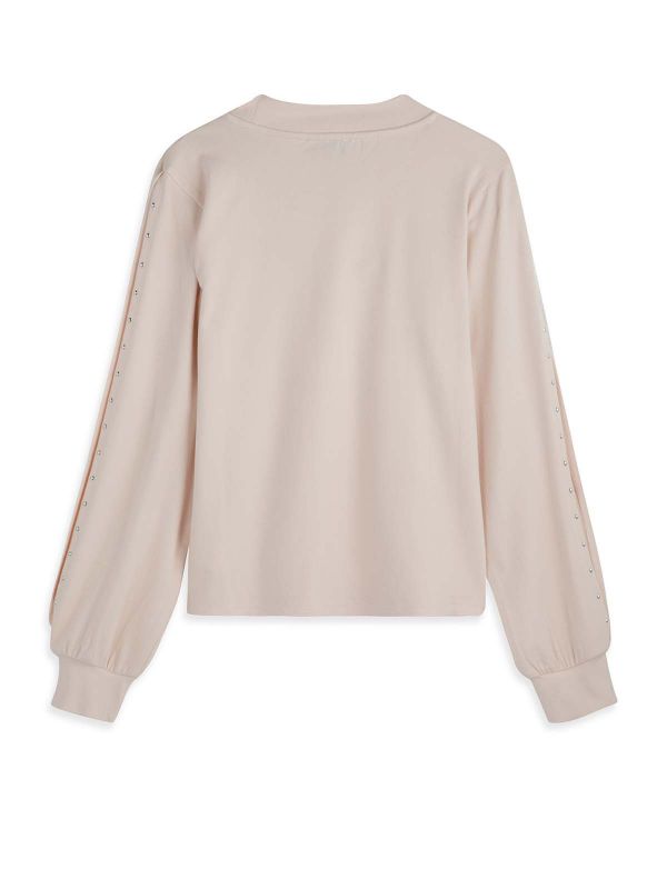 חולצת בסיס ארוכה עם שרוולים פתוחים בנות