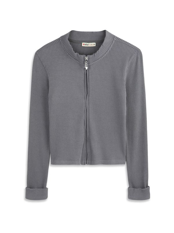 קרדיגן קרופ סרוג בנות