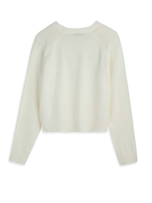 סריג קרופ מעוטר בנות