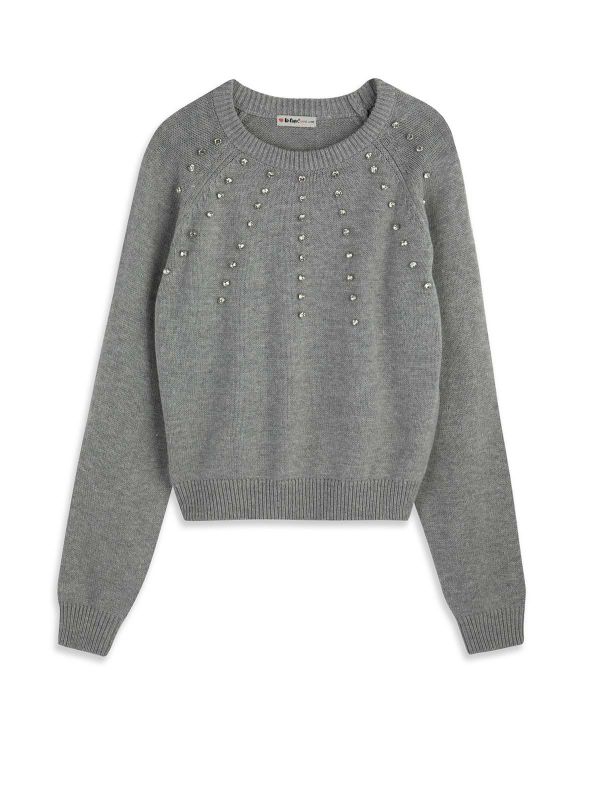 סריג קרופ מעוטר בנות