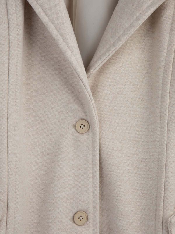 מעיל ארוך עם צווארון פרווה בנות