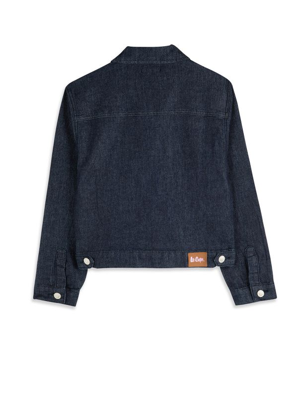 ז’קט ג’ינס כהה קלאסי בנות