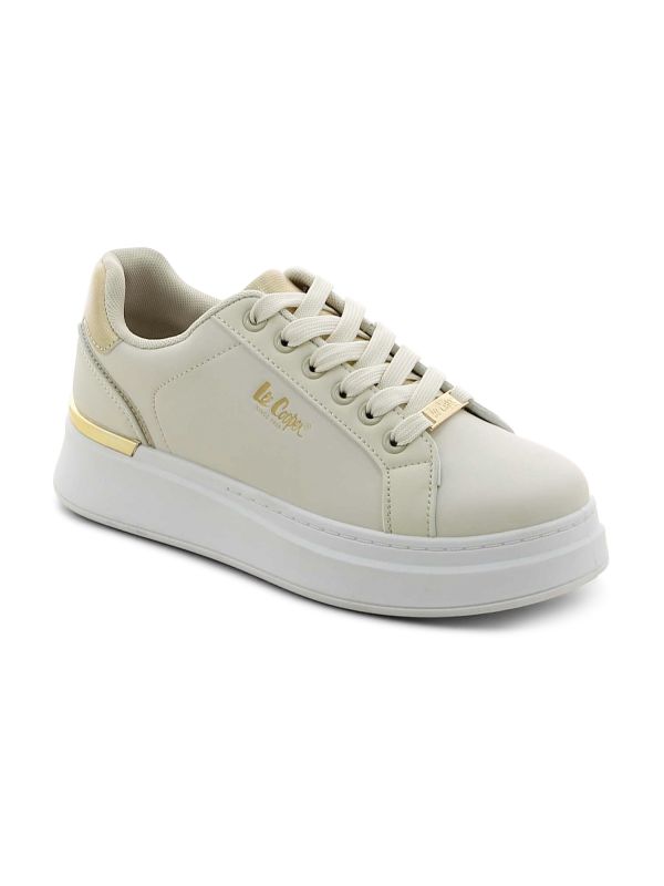 נעלי סניקרס עם פס מטאלי לנשים