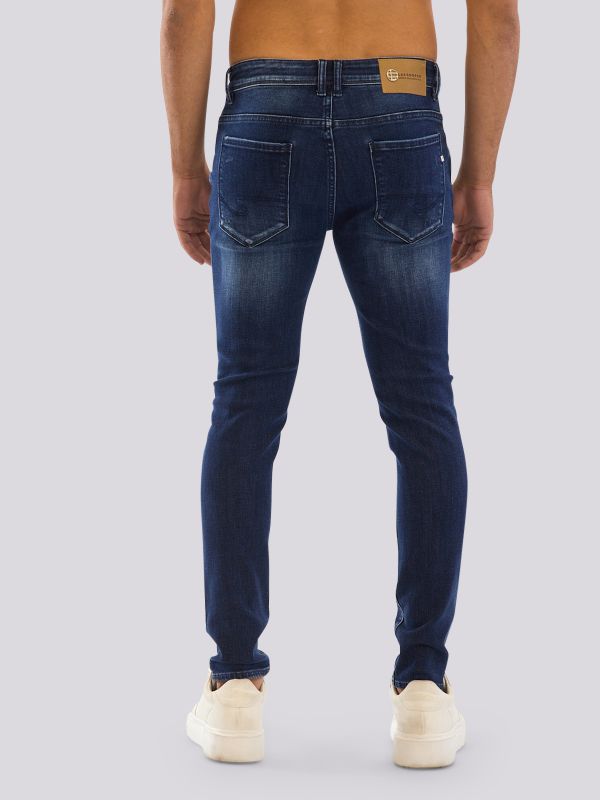 מכנסי ג?ינס SLIM MARTIN בגזרה צרה ומחטבת לגברים