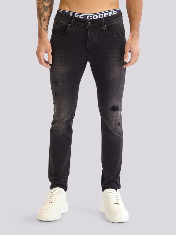 מכנסי ג?ינס SLIM MARTIN בגזרה צרה ומודרנית לגברים