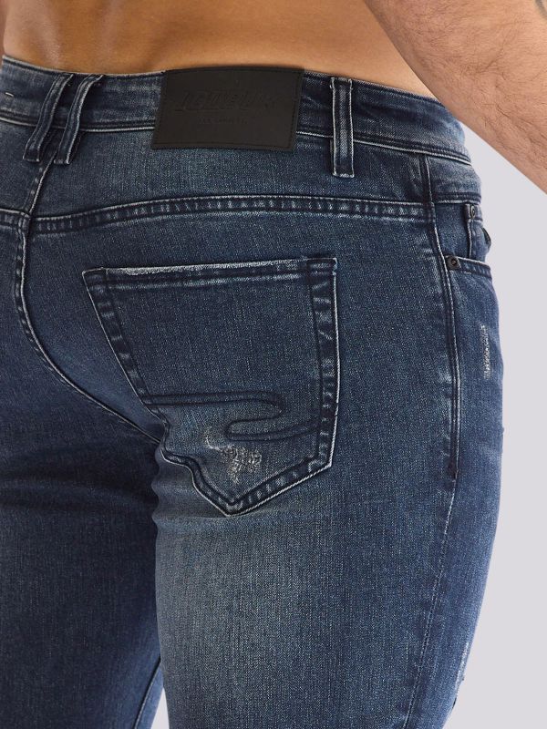 מכנסי ג?ינס SLIM MARTIN בגזרה צרה ומחטבת לגברים