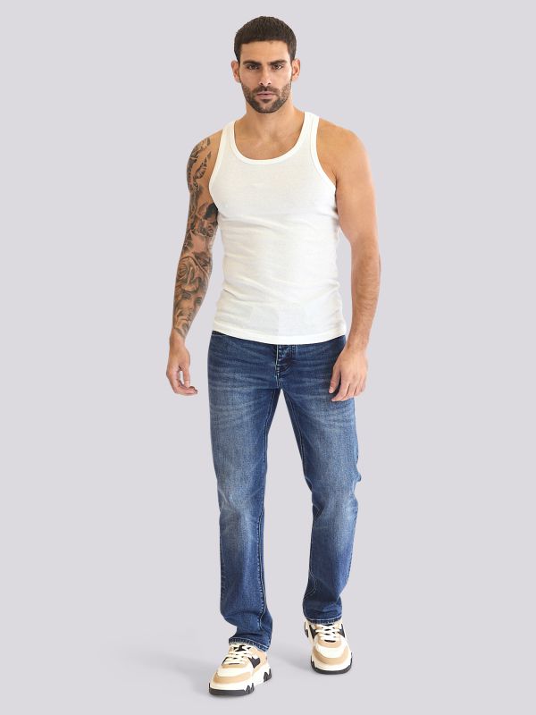 מכנסי ג?ינס JAMES בגזרה צרה וטרנדית לגברים