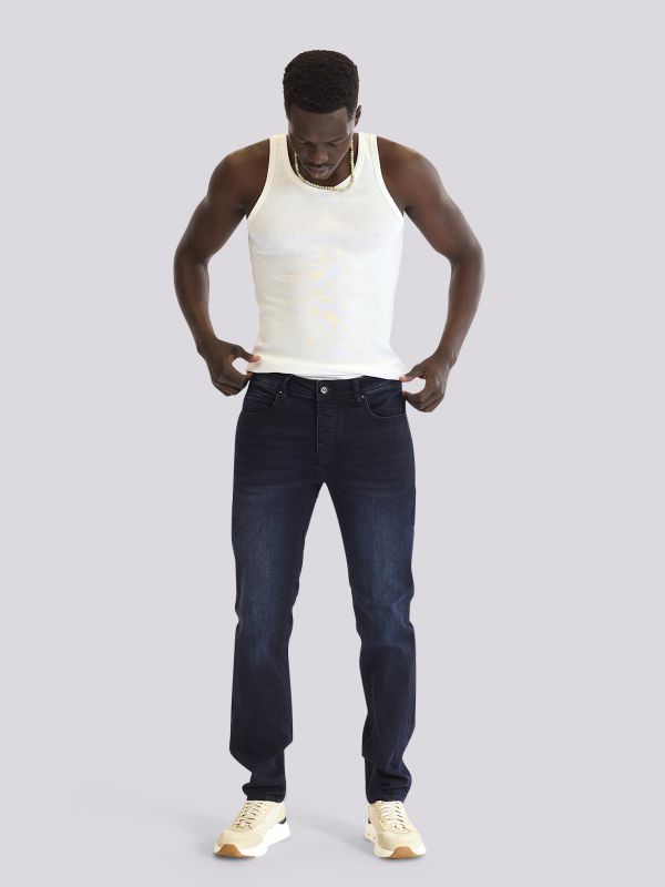 מכנסי ג?ינס ROOK בגזרה רגילה ונינוחה לגברים