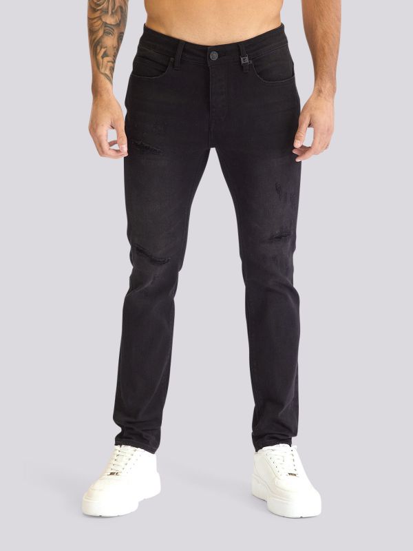 מכנסי ג?ינס MARTIN במראה דנים שטוף לגברים