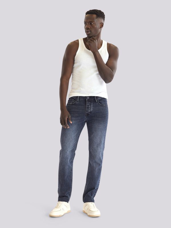 מכנסי ג?ינס ROOK בגזרה רגילה ונינוחה לגברים