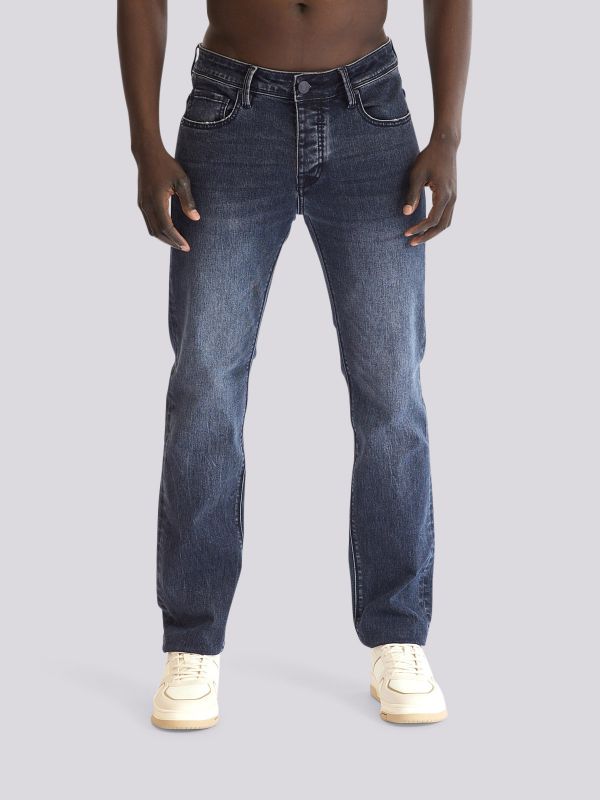 מכנסי ג?ינס ROOK בגזרה רגילה ונינוחה לגברים