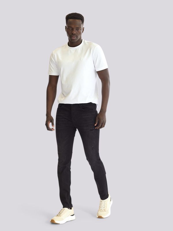 מכנסי ג?ינס SLIM MARTIN בגזרה צרה ומחטבת לגברים