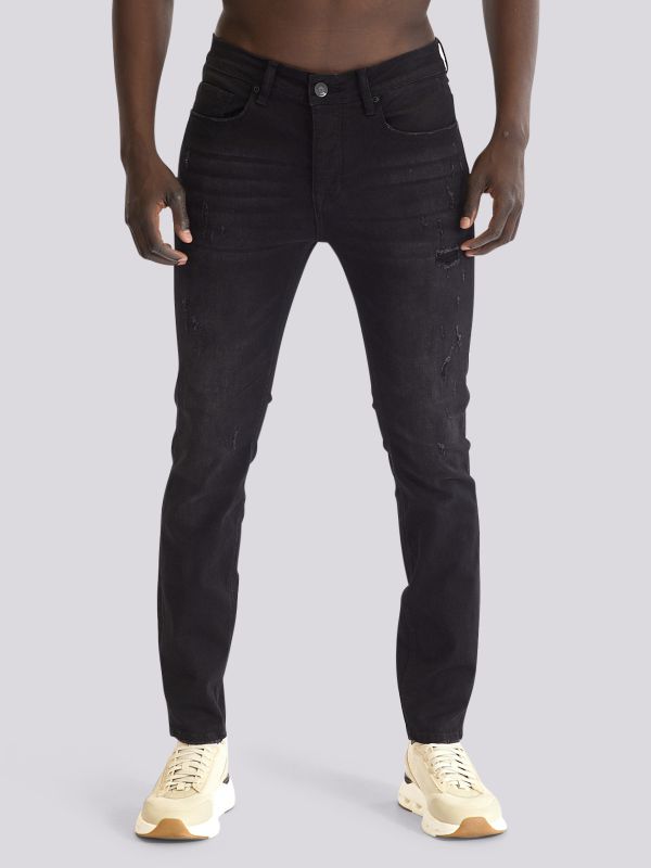 מכנסי ג?ינס SLIM MARTIN בגזרה צרה ומחטבת לגברים