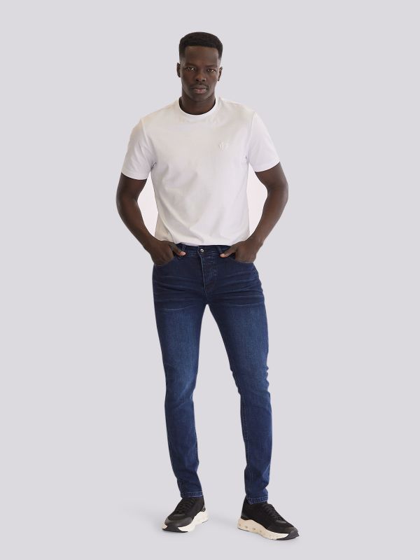 מכנסי ג?ינס SLIM MARTIN בגזרה צמודה וגמישה לגברים