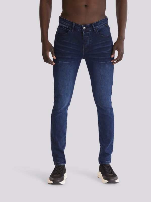 מכנסי ג?ינס SLIM MARTIN בגזרה צמודה וגמישה לגברים