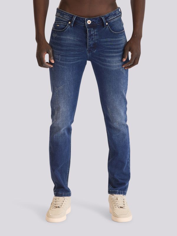 מכנסי ג?ינס JOGG MARTIN בגזרה ישרה וגמישות מרבית לגברים