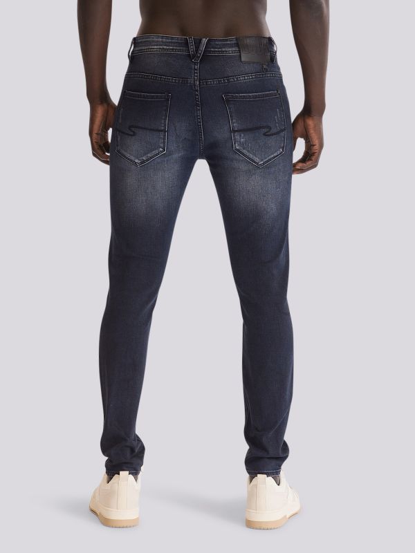 מכנסי ג?ינס SLIM MARTIN בגזרה צרה ומחטבת לגברים