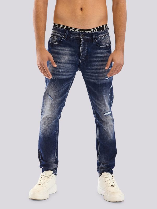 מכנסי ג?ינס SLIM MARTIN בסטייל צר ומעודכן לגברים