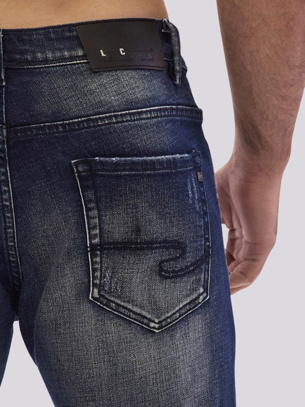 מכנסי ג?ינס SLIM MARTIN בסטייל צר ומעודכן לגברים