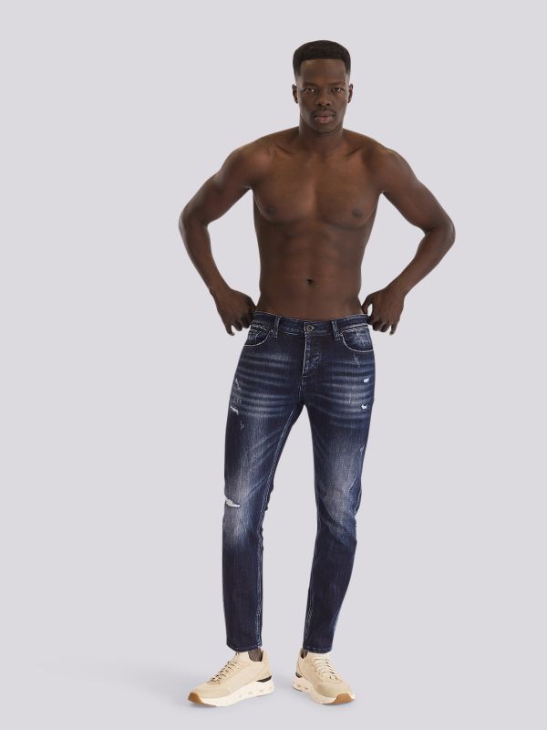 מכנסי ג?ינס SLIM MARTIN בסטייל צר ומעודן לגברים