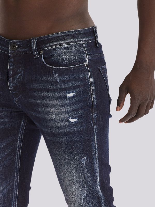 מכנסי ג?ינס SLIM MARTIN בסטייל צר ומעודן לגברים