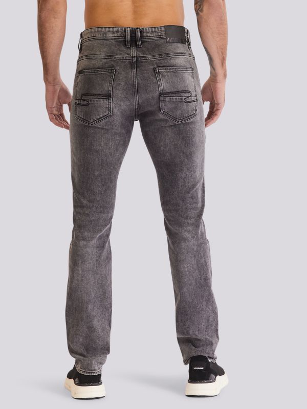 מכנסי ג?ינס MID ROOK בגזרה רגילה ובגוון ביניים לגברים