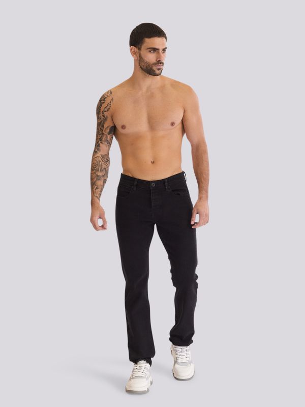 מכנסי ג?ינס ROOK בגזרה נינוחה ומראה אותנטי לגברים