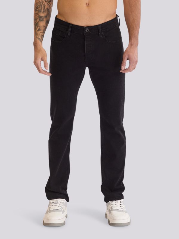 מכנסי ג?ינס ROOK בגזרה נינוחה ומראה אותנטי לגברים