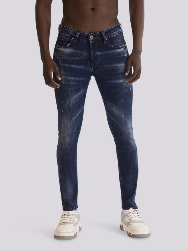 מכנסי ג?ינס MARTIN במראה דנים שטוף לגברים