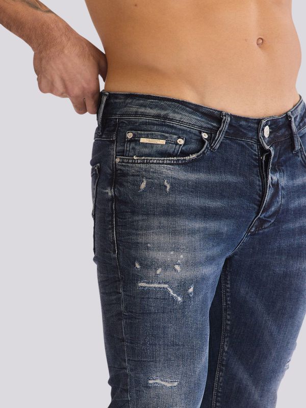 מכנסי ג?ינס MARTIN בגוון כחול עמוק וקלאסי לגברים