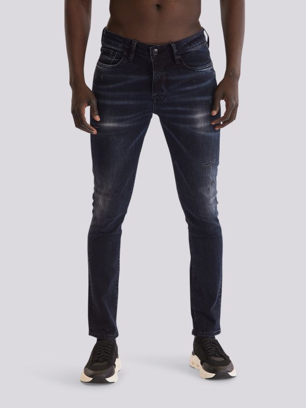 מכנסי ג?ינס BLU-BLK MARTIN בגזרה ישרה ובגוון כהה עמוק לגברים