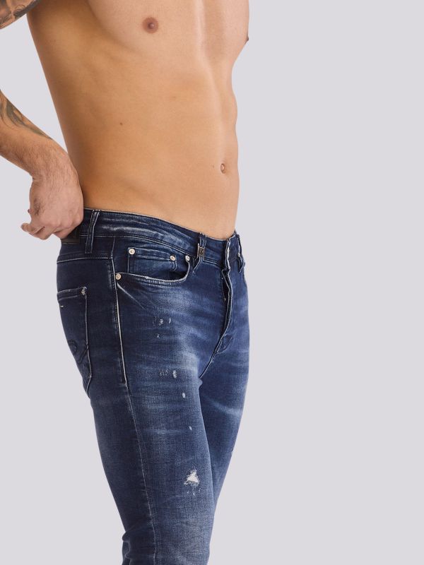 מכנסי ג?ינס SLIM MARTIN בגזרה צרה ומודרנית לגברים