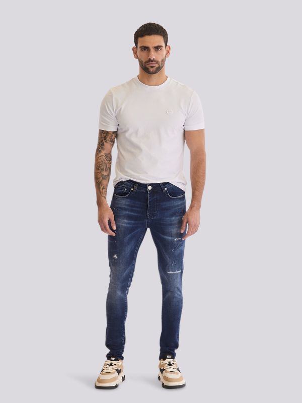 מכנסי ג?ינס SLIM MARTIN בגזרה צרה ומודרנית לגברים