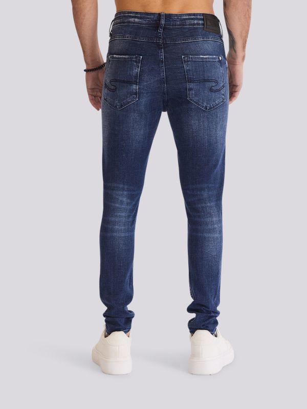 מכנסי ג?ינס SLIM MARTIN בגזרה צרה ומחטבת לגברים