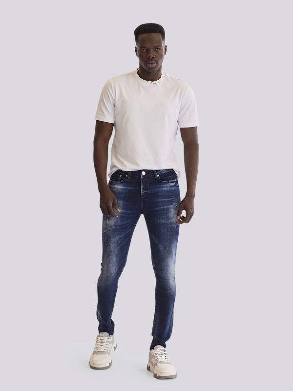 מכנסי ג?ינס SLIM MARTIN בגוון כחול עמוק וגזרה צרה לגברים