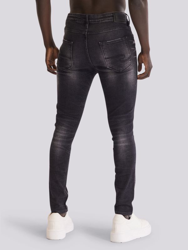 מכנסי ג?ינס SLIM MARTIN בגזרה צרה ומחטבת לגברים