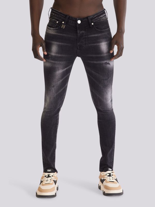 מכנסי ג?ינס SLIM MARTIN בגזרה צרה ומחטבת לגברים