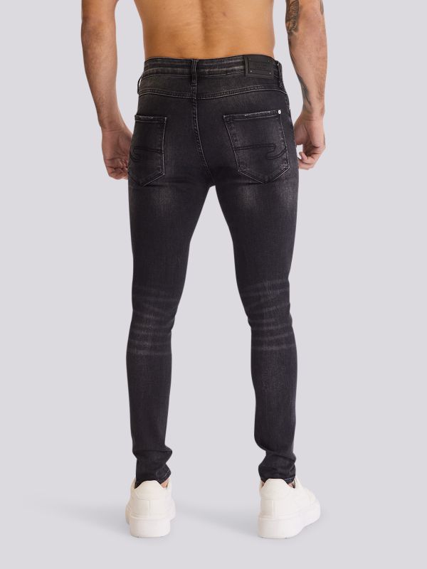 מכנסי ג?ינס SLIM MARTIN במראה דנים שטוף וצר לגברים